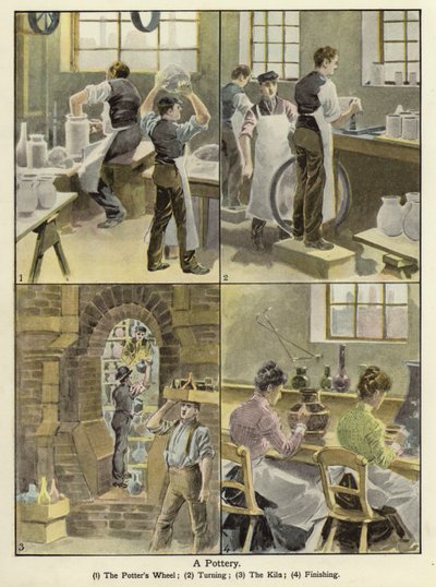 A 陶器（彩色石版印刷） 作者 英语学校