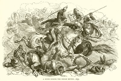 1857年印度叛变期间的场景 作者 英语学校