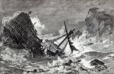 1588年的9月风暴，来自1888年的“休闲时光” 作者 英语学校