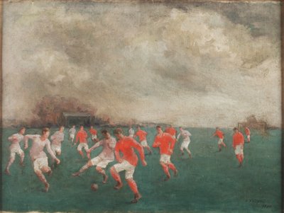 足球比赛，1920年 作者 英语学校