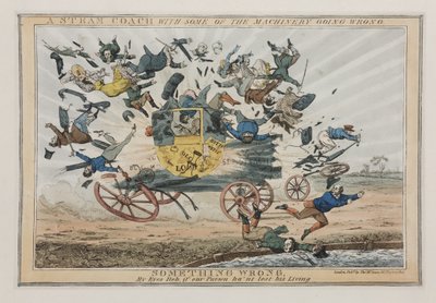 一些机械出错的蒸汽教练，1825年 作者 英语学校
