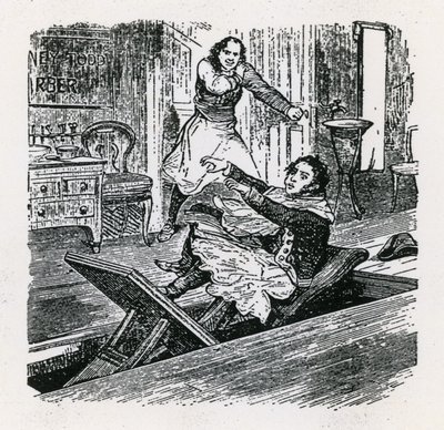一串珍珠或舰队街的朋友（1847年），不列颠尼亚，霍克斯顿。理发师陶德 作者 英语学校