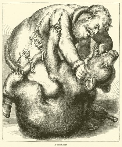 醉醺醺的熊（雕版画 作者 英语学校