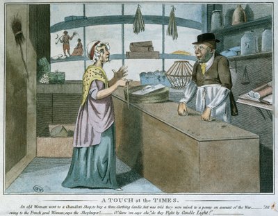 1805年3月，法国封锁的讽刺漫画 作者 英语学校