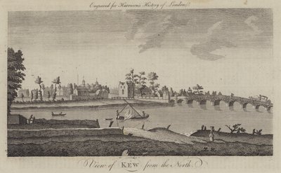 从北边看邱园（雕刻）（A View of Kew from the North）。 作者 英语学校
