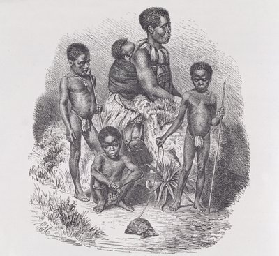 祖鲁家族，来自“人类的历史”，第1卷，由Friedrich Ratzel教授，1896年 作者 英语学校