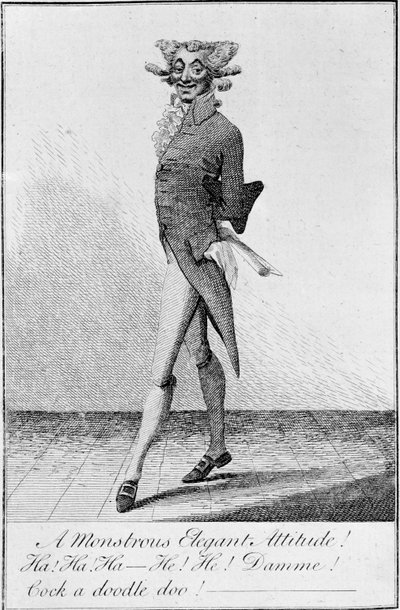 畸形的优雅态度!1790年（蚀刻画 作者 英语学校