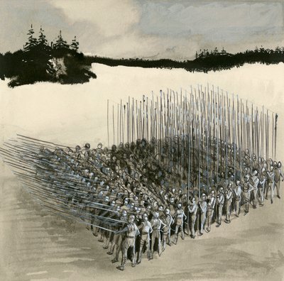 古希腊士兵的方阵 作者 英语学校