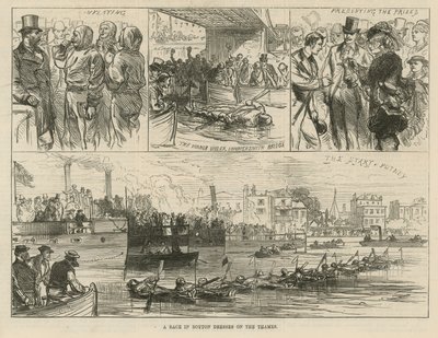 Boyton的一场比赛在泰晤士河上进行 作者 英语学校