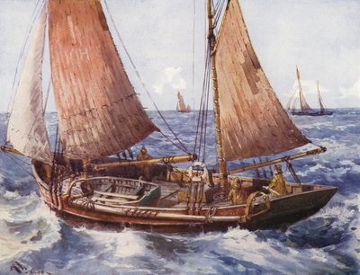 海上拖网渔船（彩色平版） 作者 英语学校