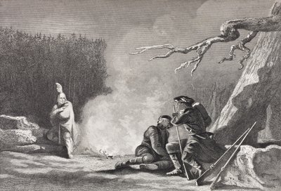 一个奸诈的印第安人，来自“历史肖像画廊”，出版于1880年 作者 英语学校