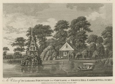 Lettsoms博士喷泉和小屋的视图 作者 英语学校