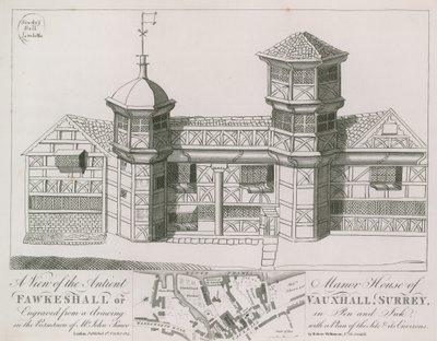 享有Fawkeshall或Vauxhall的Antient Manor House景观 作者 英语学校