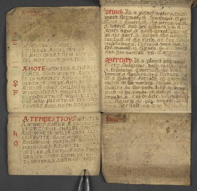 17367, f.10r from Almanac, containing table of domin