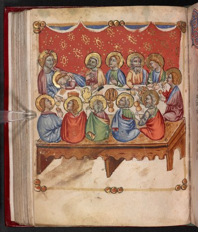 Add.17466，f.107v 最后的晚餐 作者 英语学校