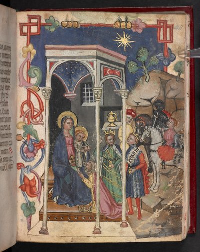 Add.17466，f.40r Magi 的崇拜 作者 英语学校