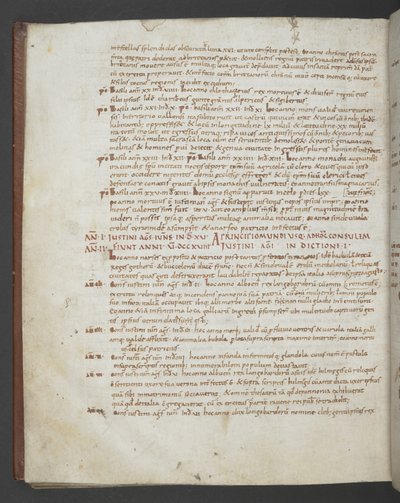 Add MS 16974 f.112v Eusebius of Caesarea, Chronicon, with additions from St Jerome, Prosper of Aquitaine, Marius of Avenches, and an anonymous author (vellum) 凯撒利亚的尤西比乌斯，Chronicon，以及圣杰罗姆、阿基坦的普罗斯佩尔、阿文切的马利乌斯和一位匿名作者的增补（牛皮纸 作者 英语学校