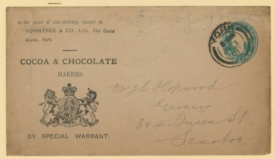 地址标签来自Rowntree＆Co，The Cocoa Works，York 作者 英语学校