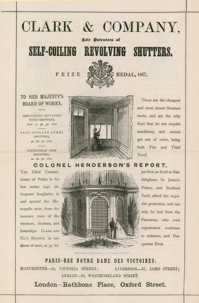 Clark＆Company的广告，自动旋转百叶窗 作者 英语学校