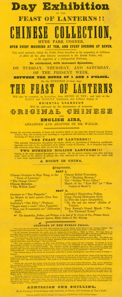 广告为中国收藏，海德公园角，皮卡迪利，伦敦 作者 英语学校