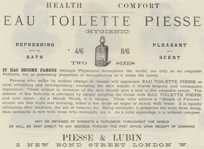广告，Eau Piesse 作者 英语学校