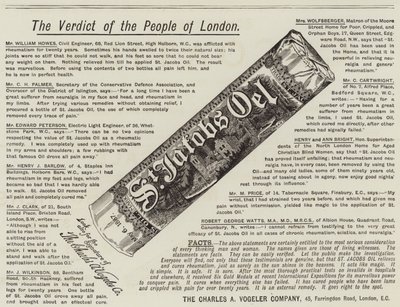 广告，圣雅各布油（雕刻） 作者 英语学校