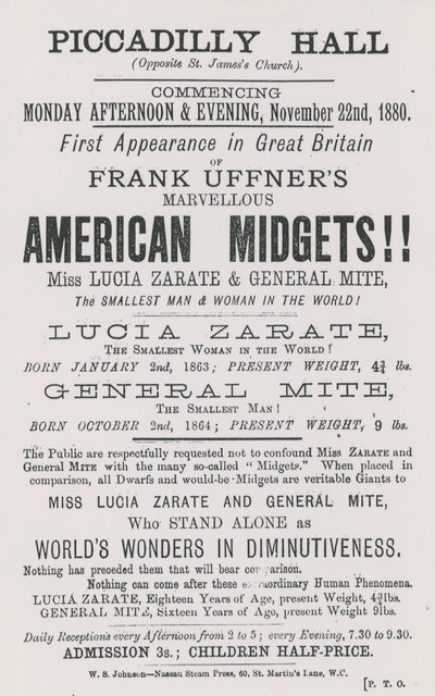 Frank Uffners American Midgets的广告 作者 英语学校