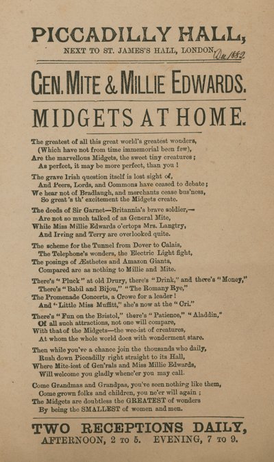 将军Mite和Millie Edwards的广告 作者 英语学校