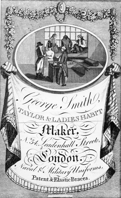 George Smith，Taylor和Ladies Habit Maker的广告 作者 英语学校