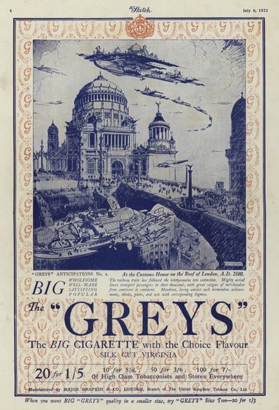 Grays香烟的广告 作者 英语学校