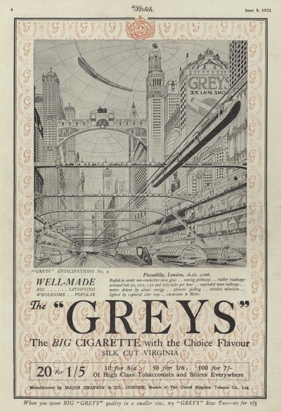 Grays香烟的广告 作者 英语学校