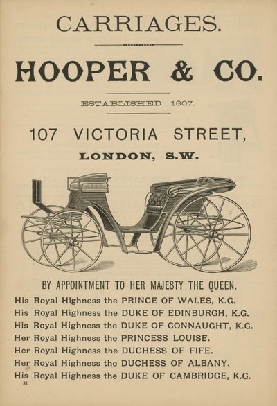 Hooper＆Co车厢的广告 作者 英语学校