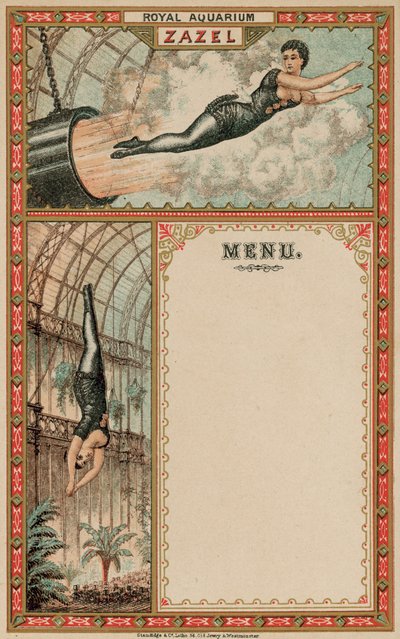 Zazel the Human Cannonball的广告 作者 英语学校