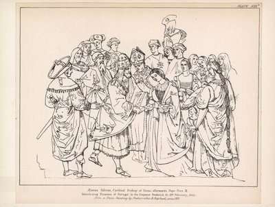 锡耶纳红衣主教埃涅阿斯-西尔维乌斯，后任教皇庇护二世（版画） 作者 英语学校