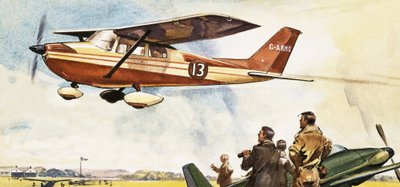 飞机在国王杯中飞行，始于1922年 作者 英语学校