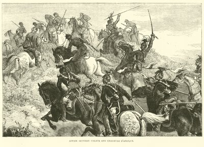 Uhlans与Chasseurs之间的事件dAfrique，1870年8月 作者 英语学校