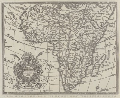 斯坦利之前的非洲，近三百年前的大陆地图（版画） 作者 英语学校