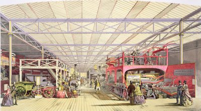 农业，来自Dickinsons 1851年大展的综合图片，1854年出版 作者 英语学校