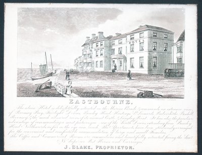 Albion Hotel，业主的交易卡，J Blake 作者 英语学校