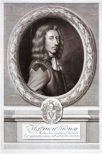 阿尔杰农·西德尼，英国共和党政治理论家和士兵（雕刻） 作者 英语学校