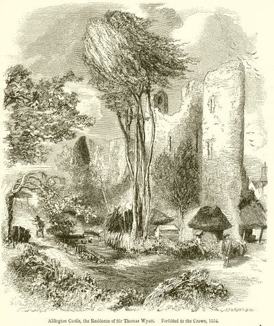 Allington Castle，Thomas Wyatt爵士的住所。 1554年没收皇冠 作者 英语学校