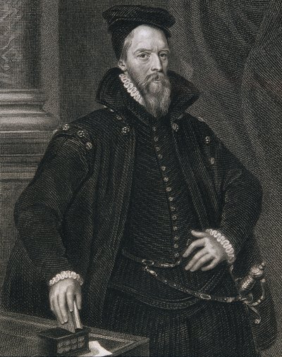 Ambrose Dudley（c.1528-90），来自&39;Lodge&39;s British Portraits&39;，1823年（雕刻） 作者 English School