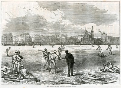 美国人在Princes Grounds打棒球 作者 英语学校
