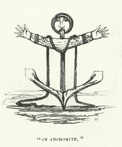 Anchorite（雕刻）。 作者 英语学校