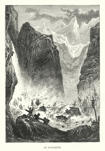 An Avalanche (engraving) 作者 英语学校