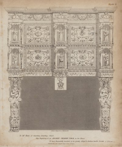 古老烟囱片断在Canonbury寄宿学校 作者 英语学校