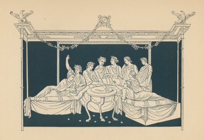 古罗马：赌徒（彩色石版画） 作者 英语学校