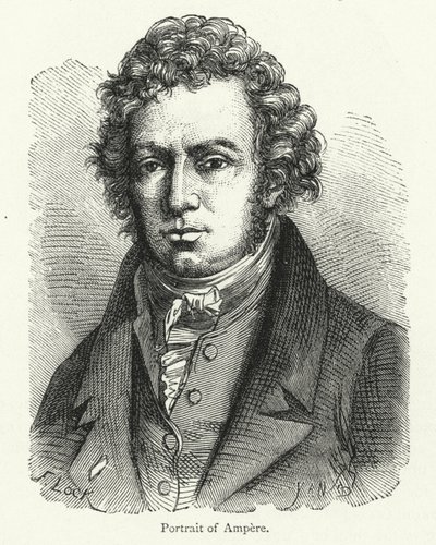Andre-Marie Ampere，法国物理学家和电磁学领域的先驱 作者 英语学校
