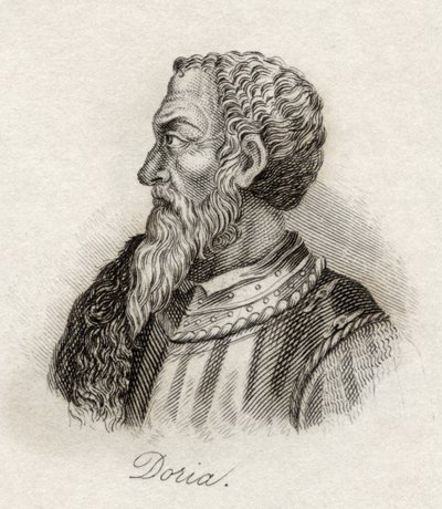Andrea Doria，来自&39;Crabb&39;s Historical Dictionary&39;，1825年出版 作者 英语学校