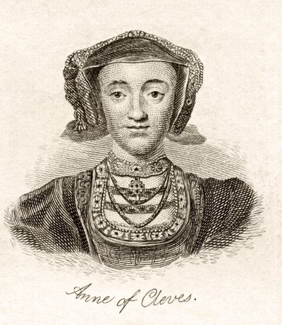 安妮的克利夫斯，来自&39;克拉布历史辞典&39;，1825年出版 作者 英语学校